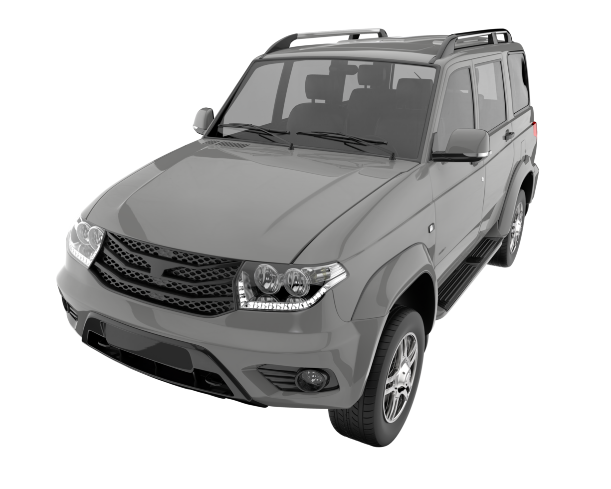 Realistic SUV isolated on transparent background. 3d rendering - illustration png
