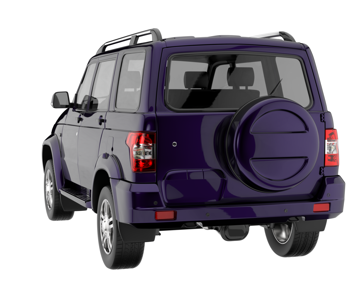Realistic SUV isolated on transparent background. 3d rendering - illustration png