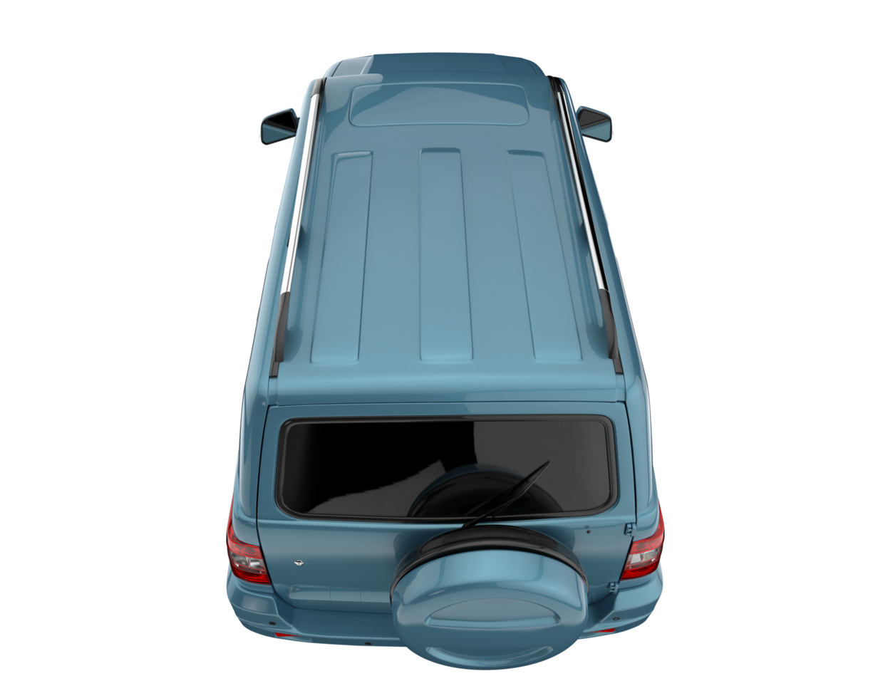 Realistic SUV isolated on transparent background. 3d rendering - illustration png