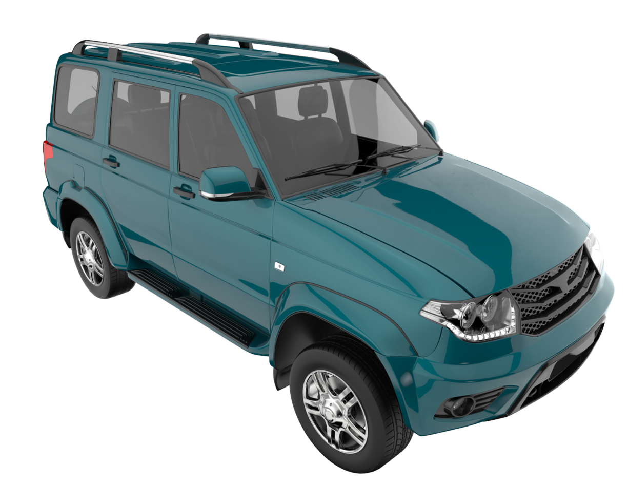 Realistic SUV isolated on transparent background. 3d rendering - illustration png