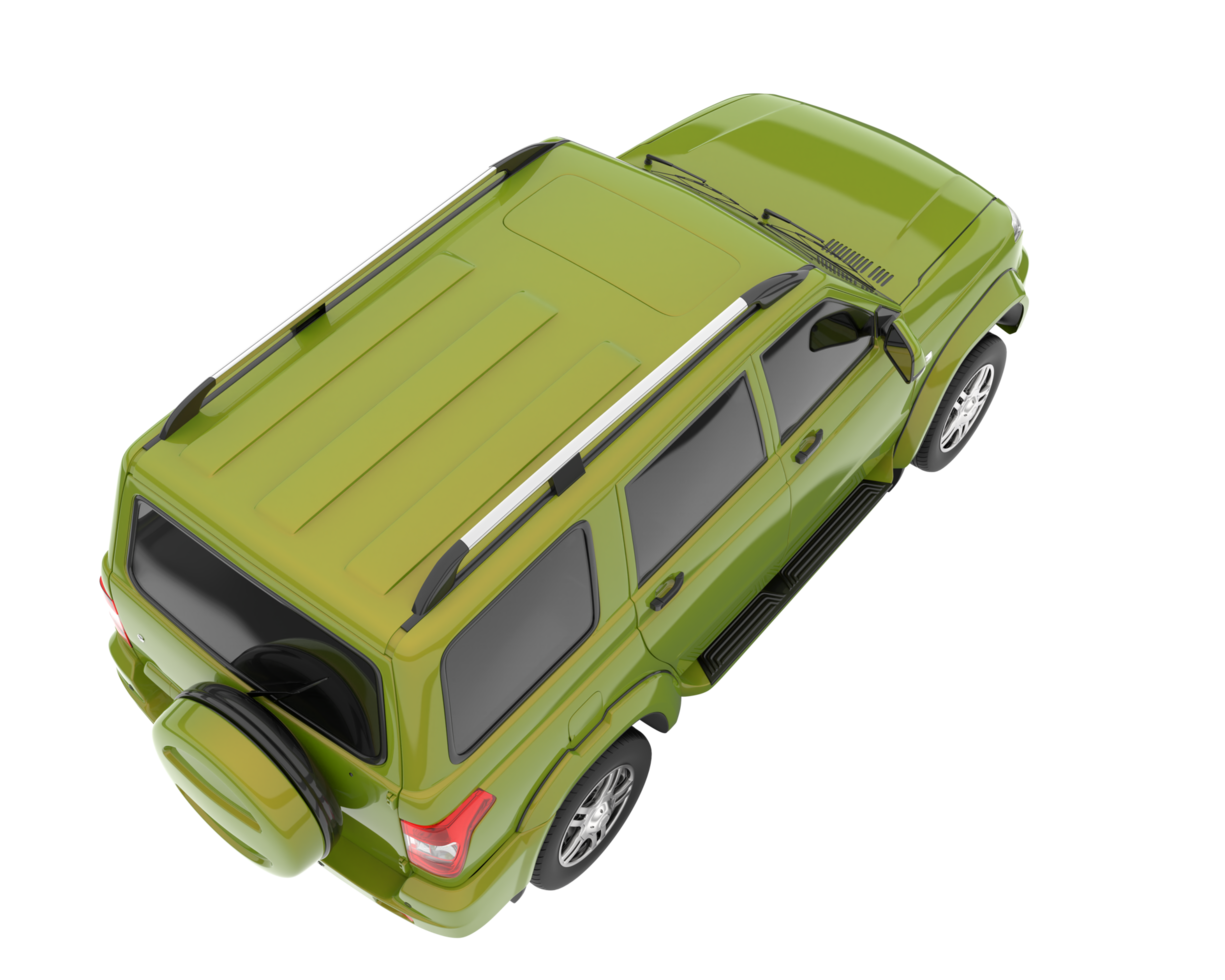 Realistic SUV isolated on transparent background. 3d rendering - illustration png