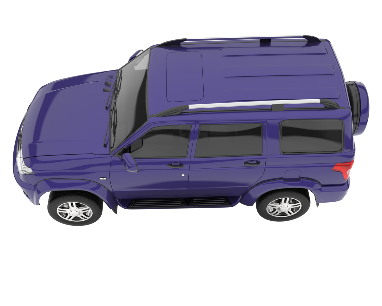 Realistic SUV isolated on transparent background. 3d rendering - illustration png