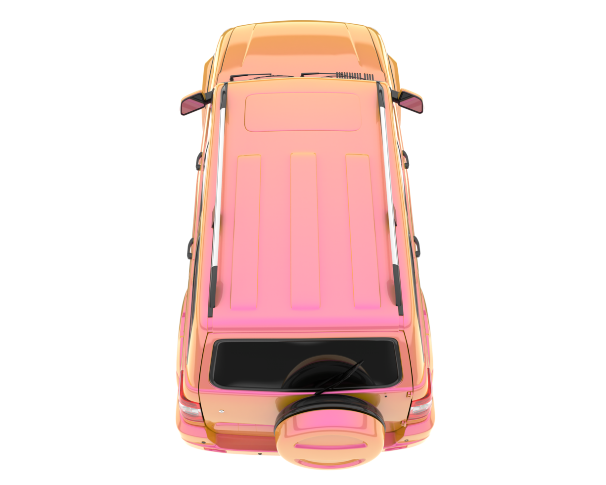 Realistic SUV isolated on transparent background. 3d rendering - illustration png