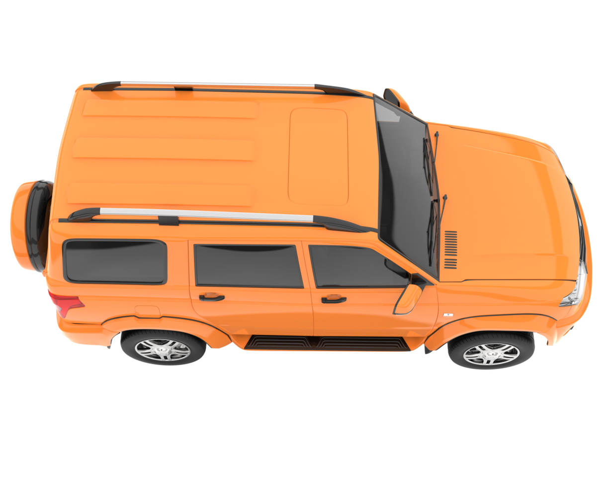 Realistic SUV isolated on transparent background. 3d rendering - illustration png
