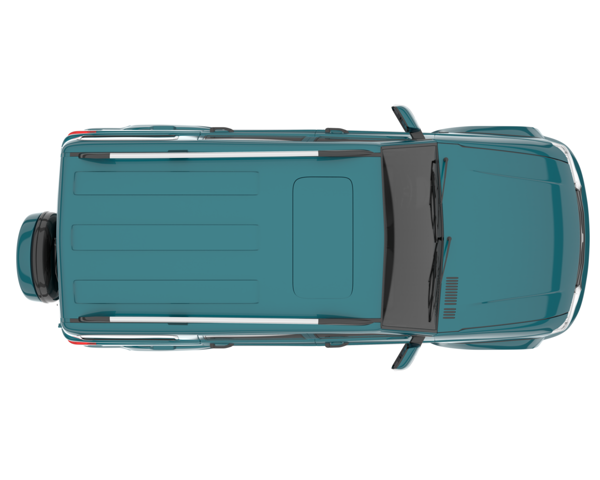 Realistic SUV isolated on transparent background. 3d rendering - illustration png