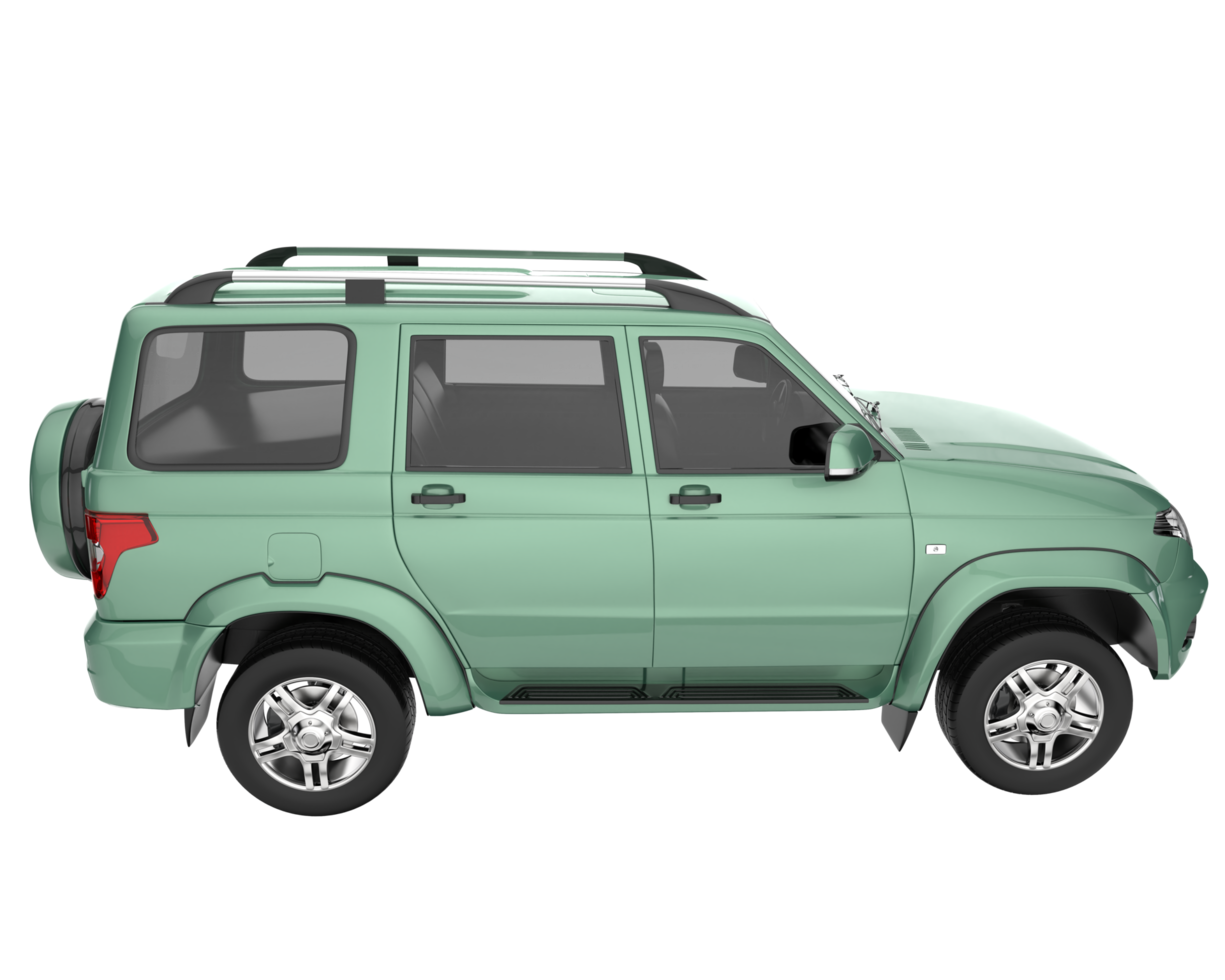Realistic SUV isolated on transparent background. 3d rendering - illustration png