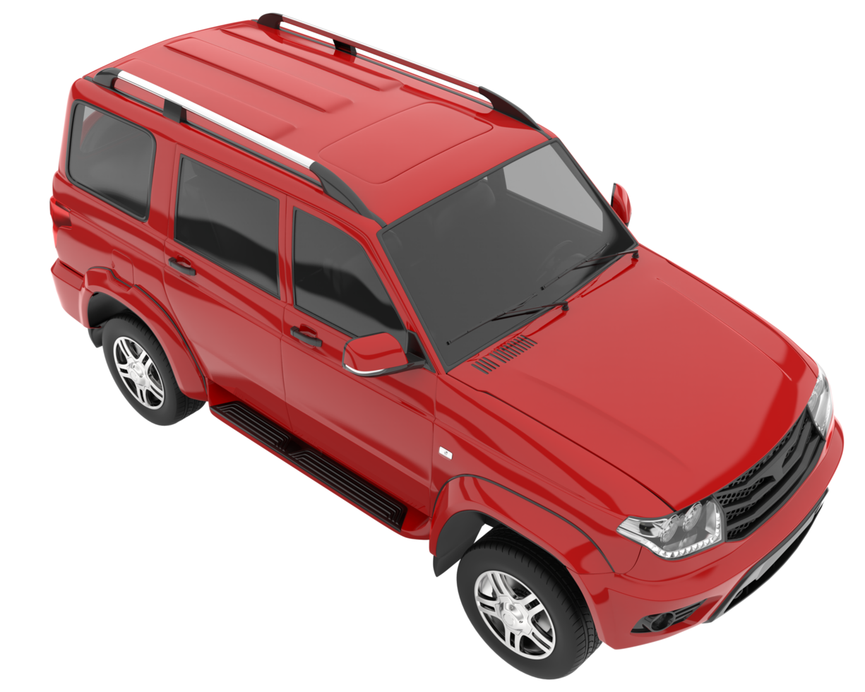 Realistic SUV isolated on transparent background. 3d rendering - illustration png