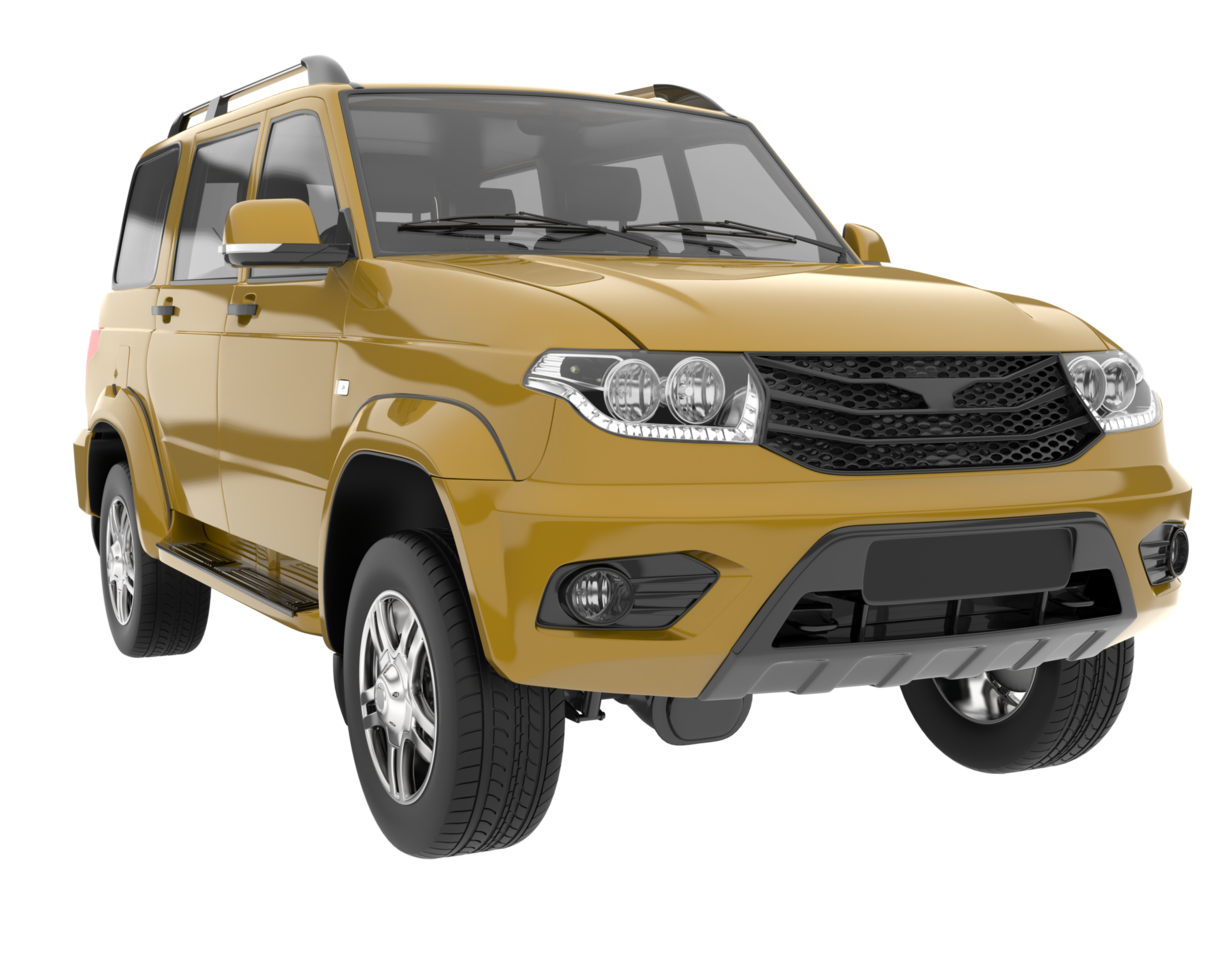 Realistic SUV isolated on transparent background. 3d rendering - illustration png