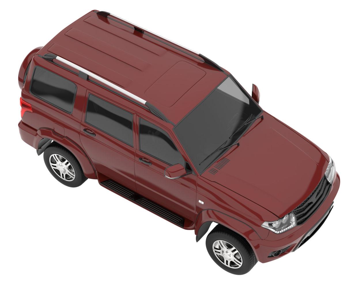 Realistic SUV isolated on transparent background. 3d rendering - illustration png