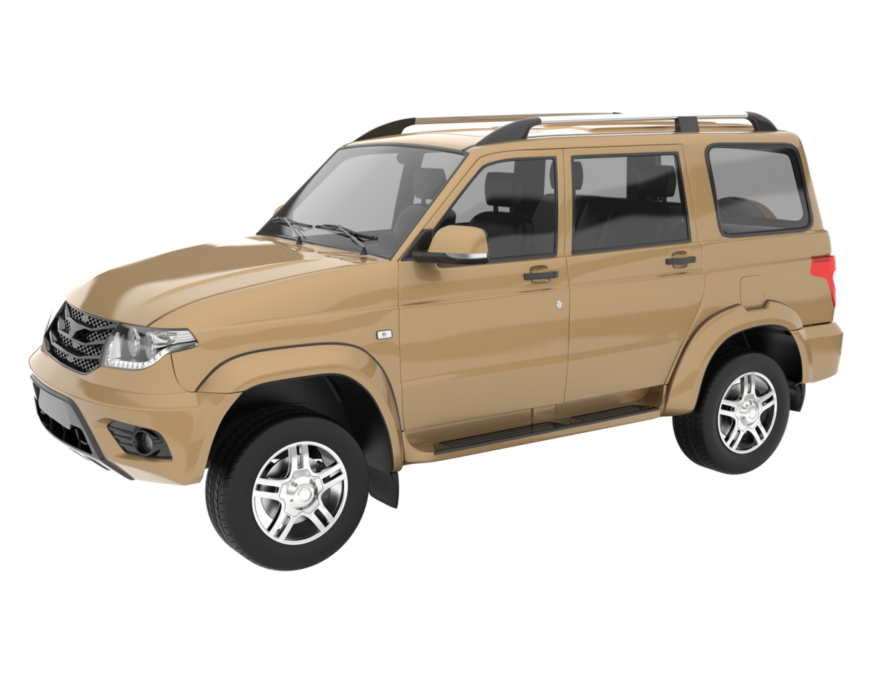 Realistic SUV isolated on transparent background. 3d rendering - illustration png