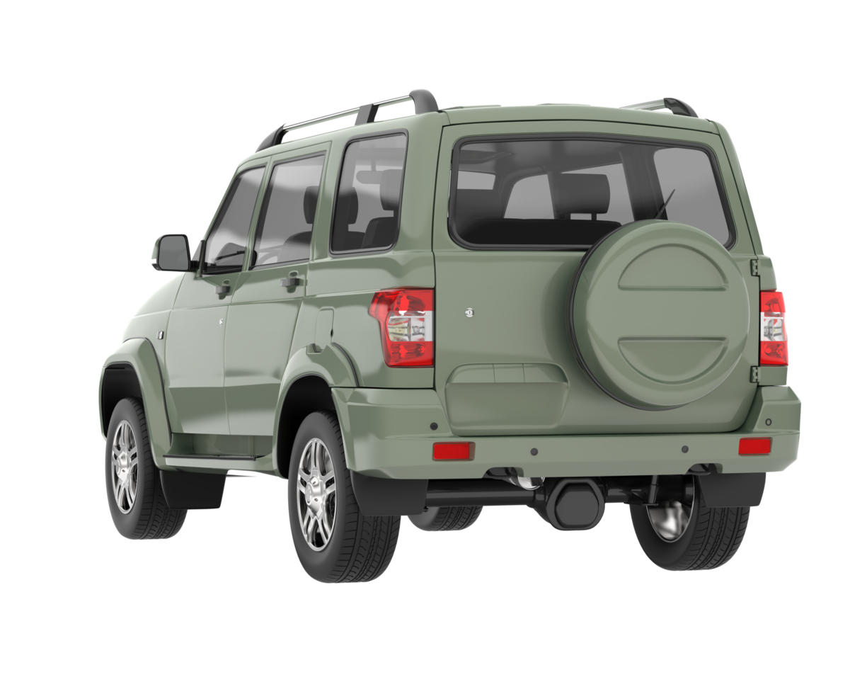 Realistic SUV isolated on transparent background. 3d rendering - illustration png