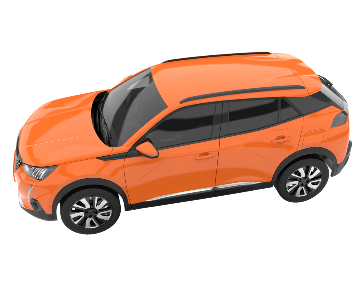Realistic SUV isolated on transparent background. 3d rendering - illustration png