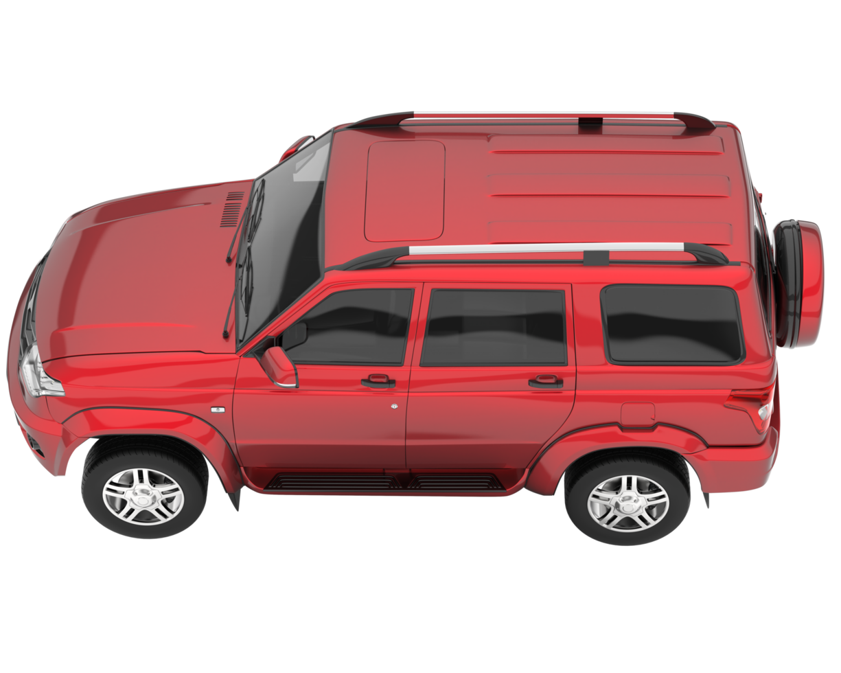 Realistic SUV isolated on transparent background. 3d rendering - illustration png