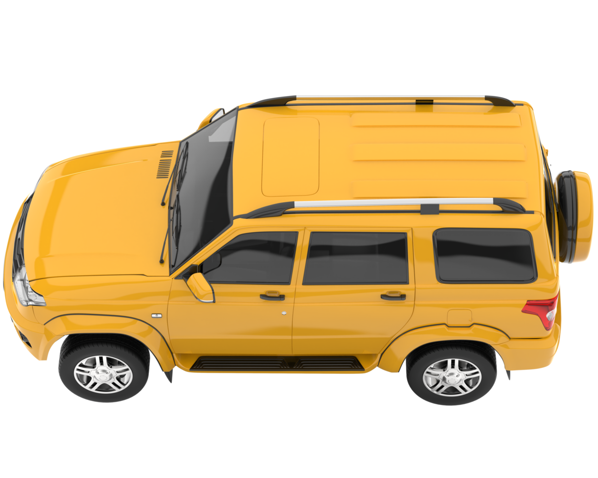 Realistic SUV isolated on transparent background. 3d rendering - illustration png