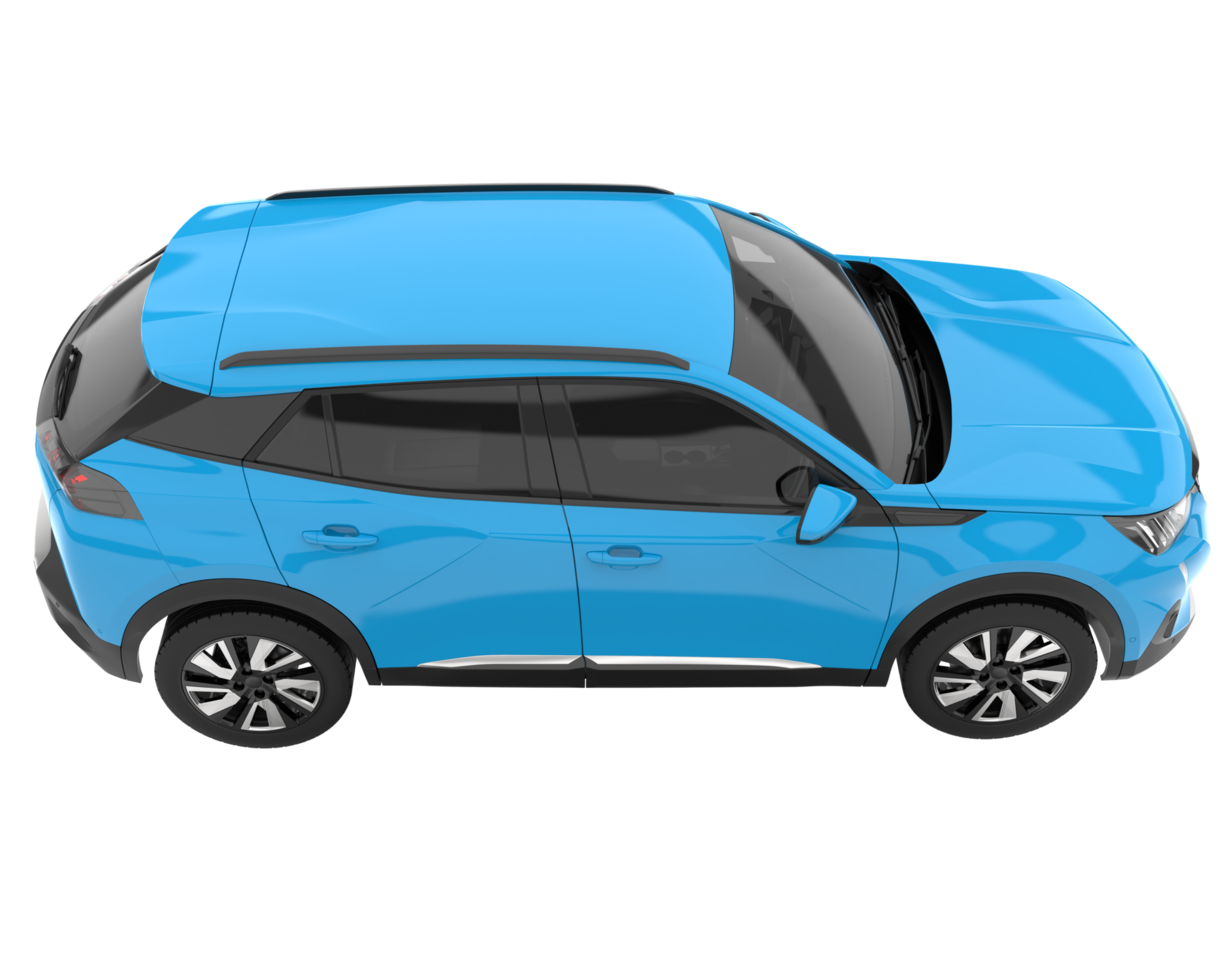 Realistic SUV isolated on transparent background. 3d rendering - illustration png