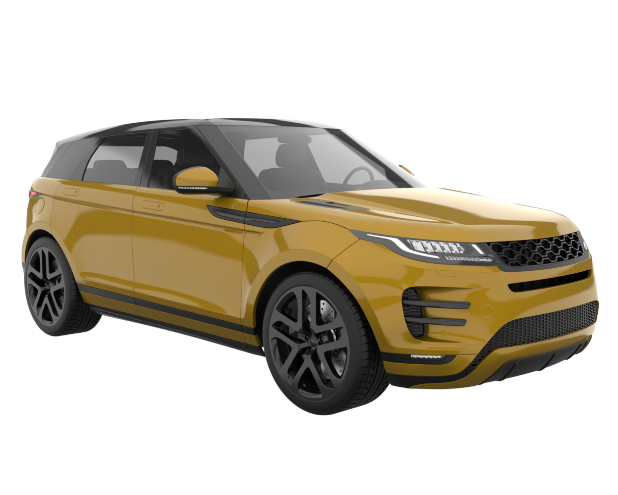 Realistic SUV isolated on transparent background. 3d rendering - illustration png