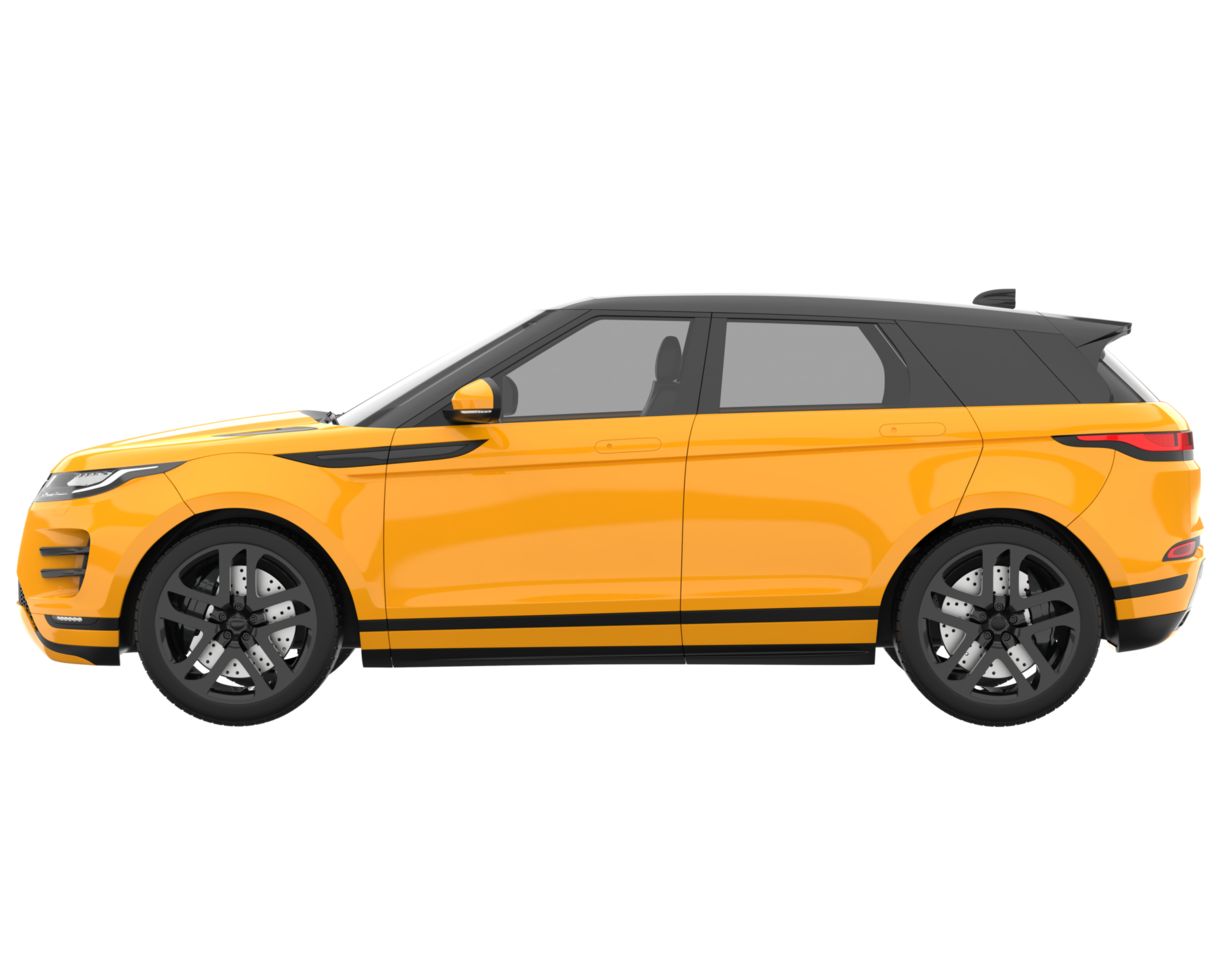 Realistic SUV isolated on transparent background. 3d rendering - illustration png