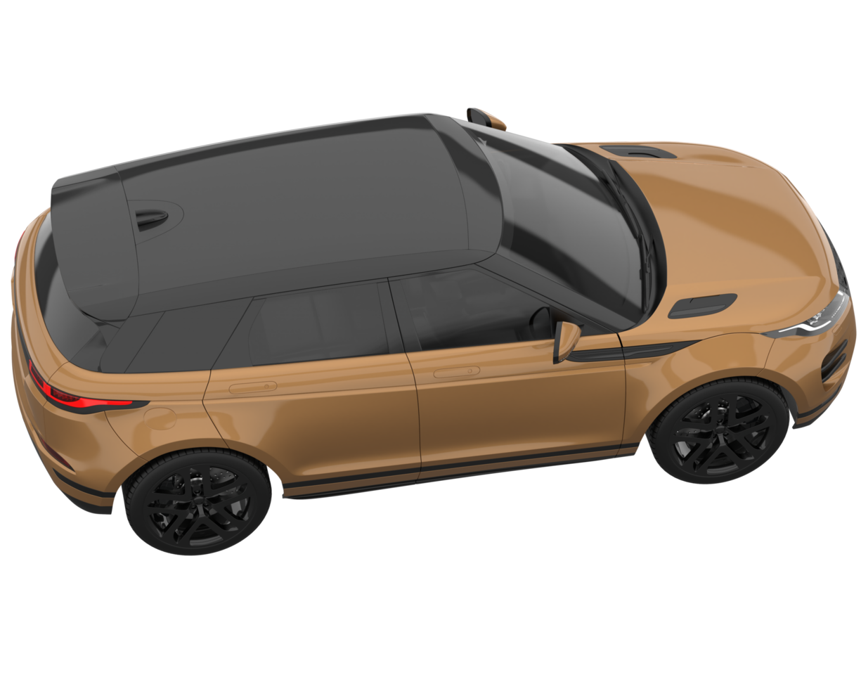 Realistic SUV isolated on transparent background. 3d rendering - illustration png