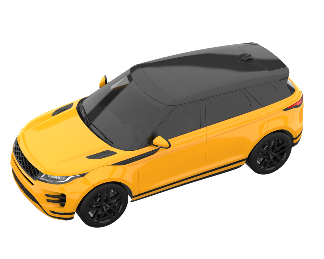 Realistic SUV isolated on transparent background. 3d rendering - illustration png