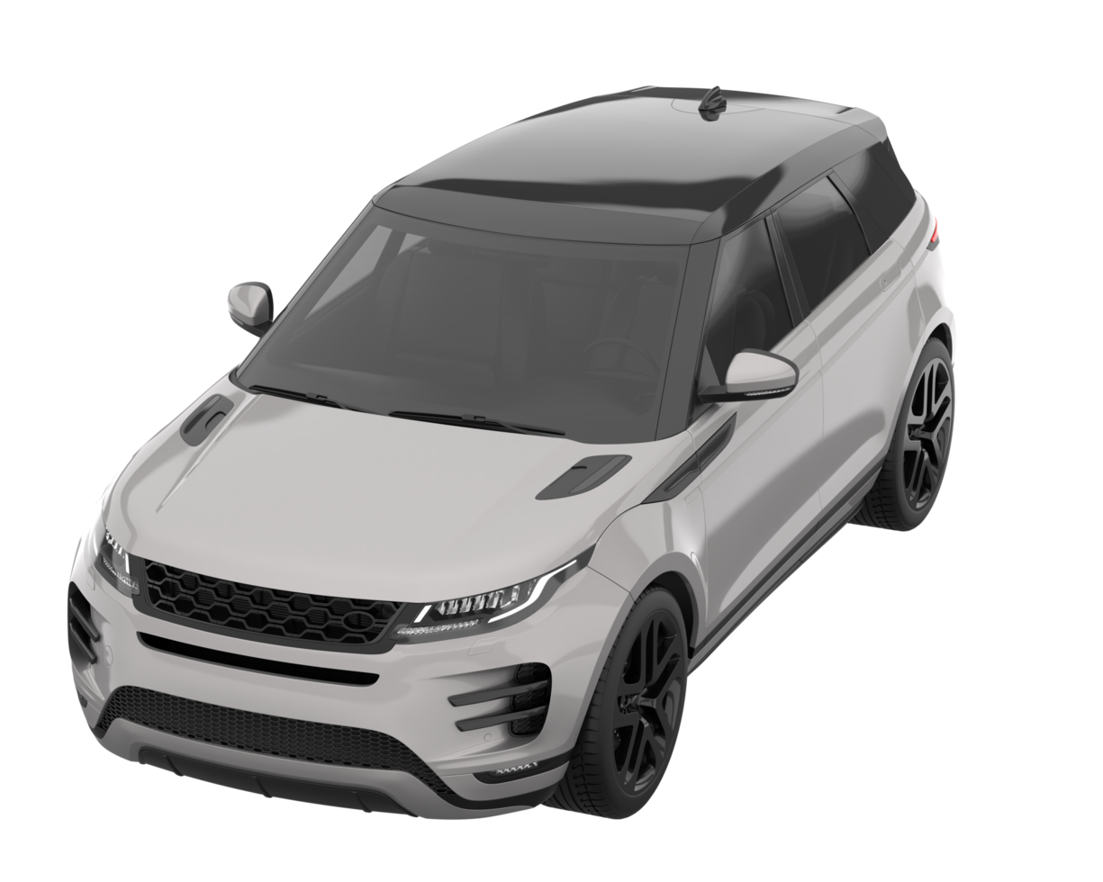 Realistic SUV isolated on transparent background. 3d rendering - illustration png