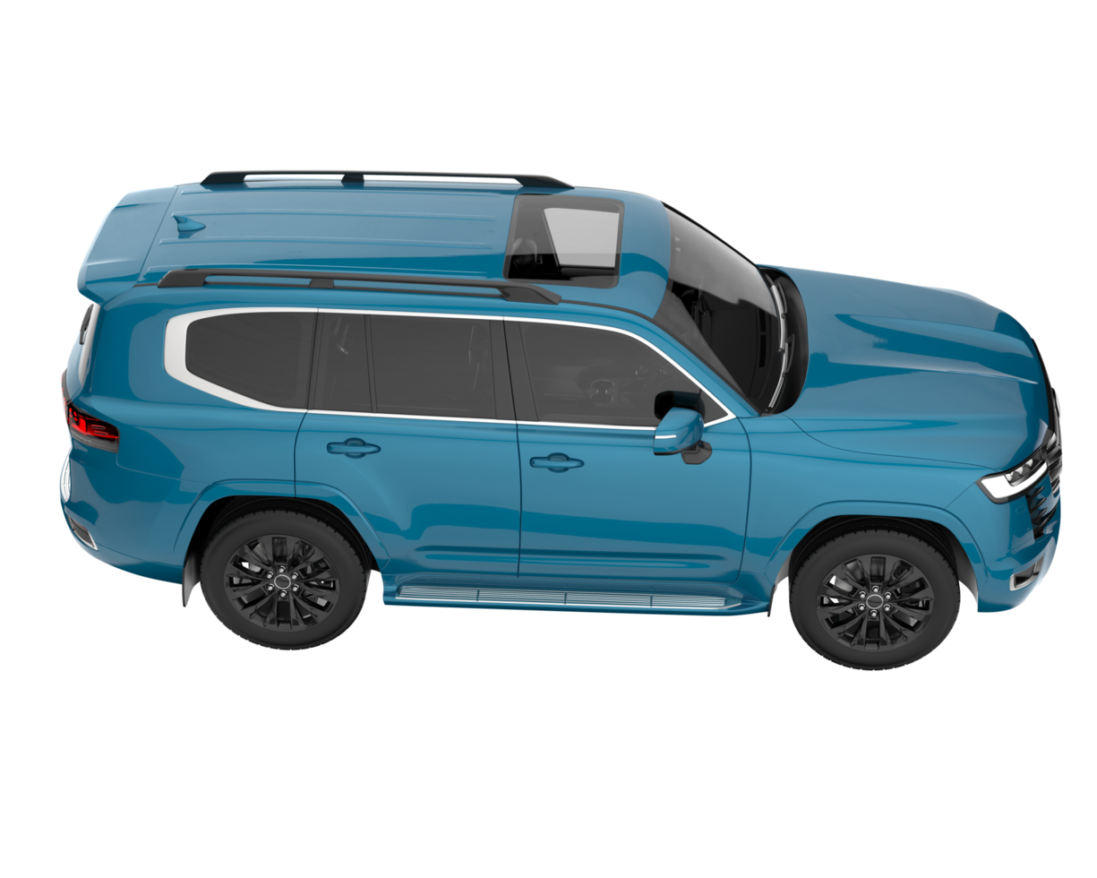 Realistic SUV isolated on transparent background. 3d rendering - illustration png