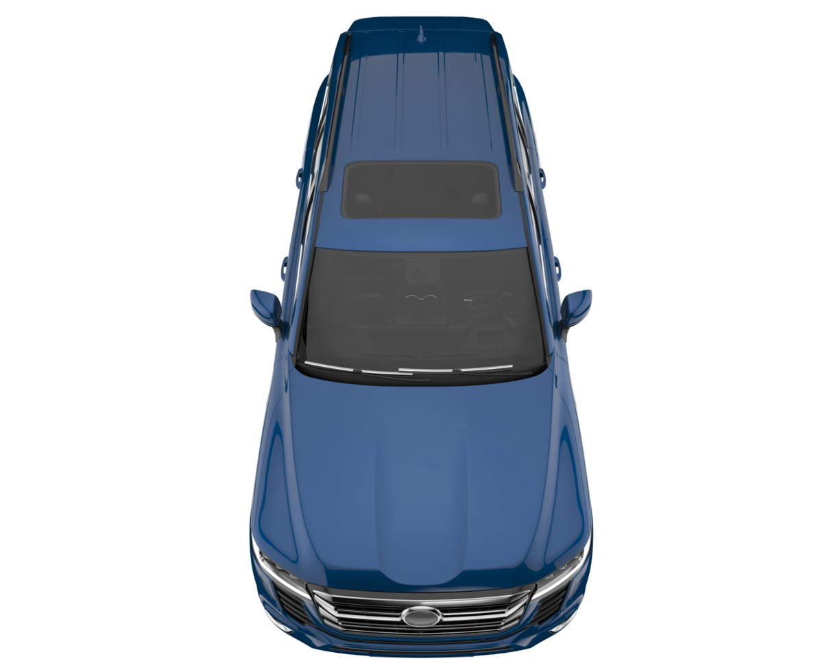 Realistic SUV isolated on transparent background. 3d rendering - illustration png