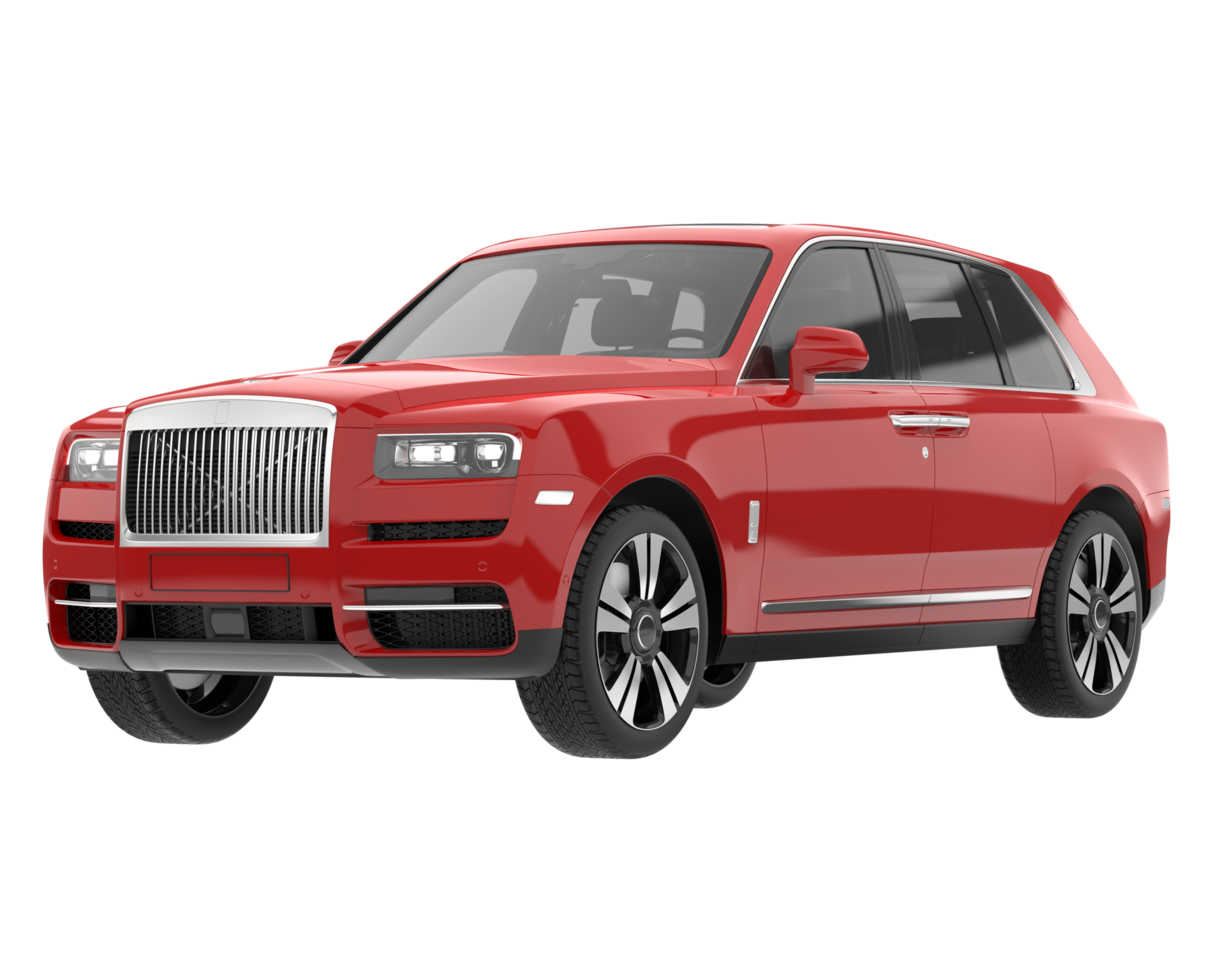 Realistic SUV isolated on transparent background. 3d rendering - illustration png