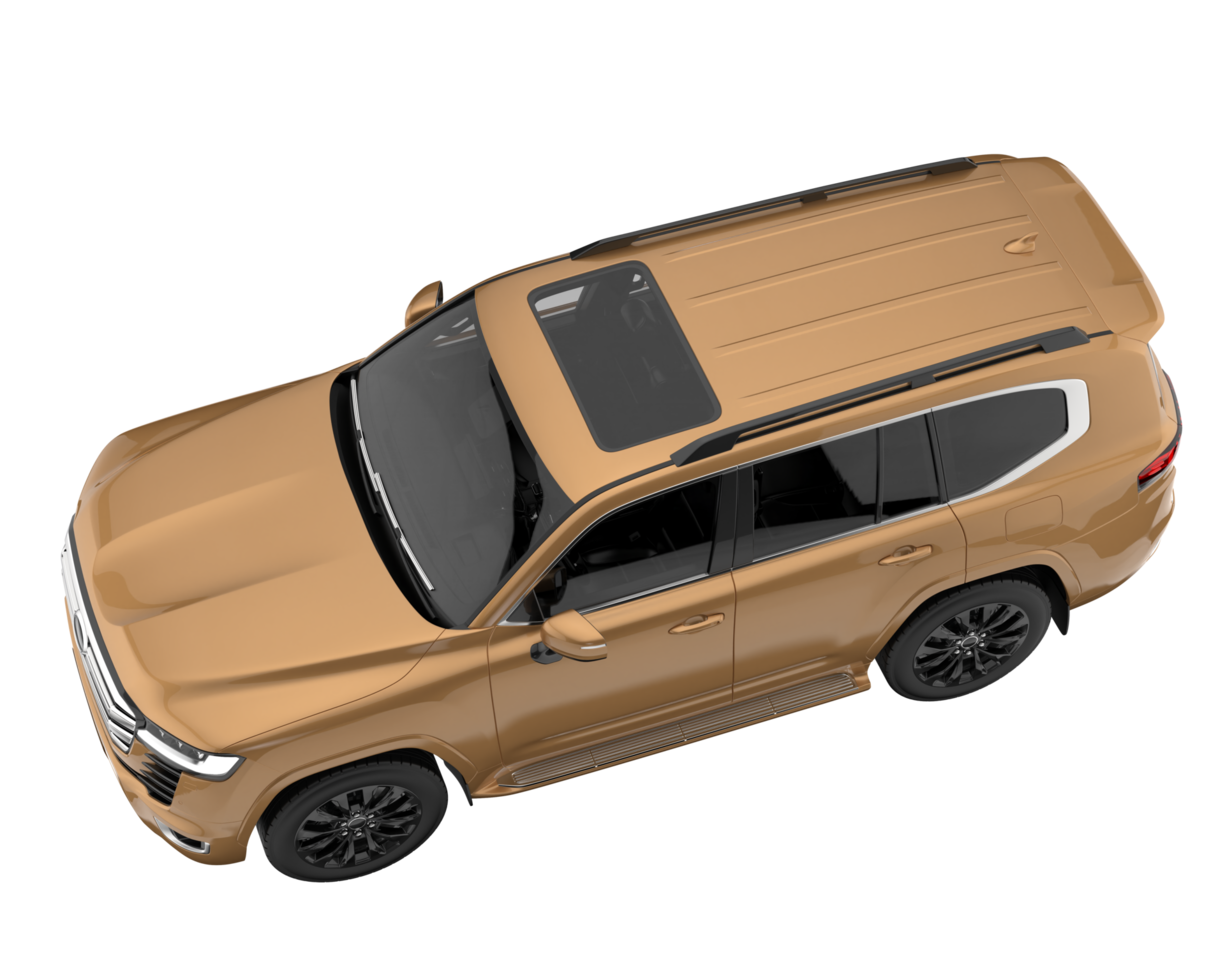 Realistic SUV isolated on transparent background. 3d rendering - illustration png