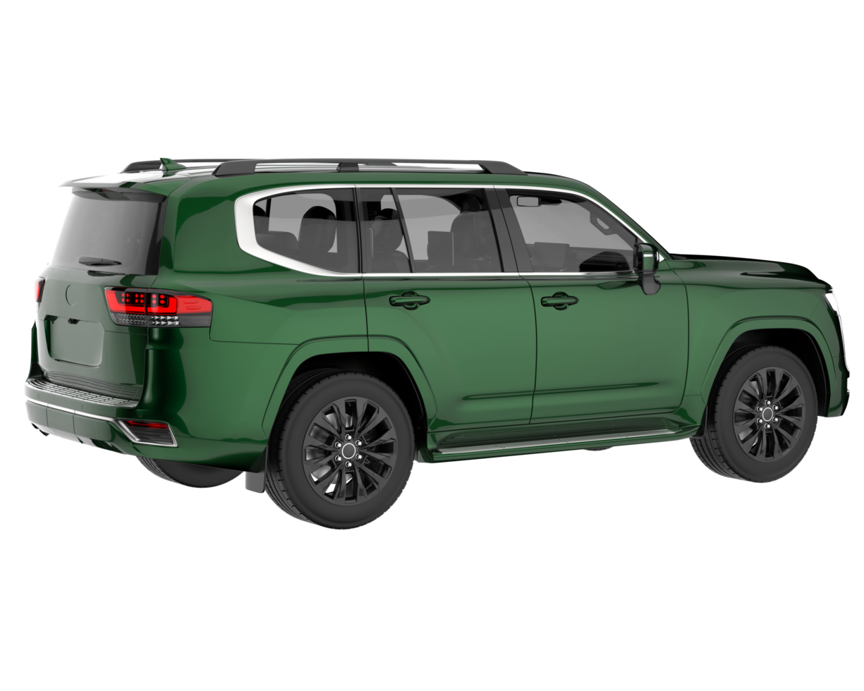 Realistic SUV isolated on transparent background. 3d rendering - illustration png