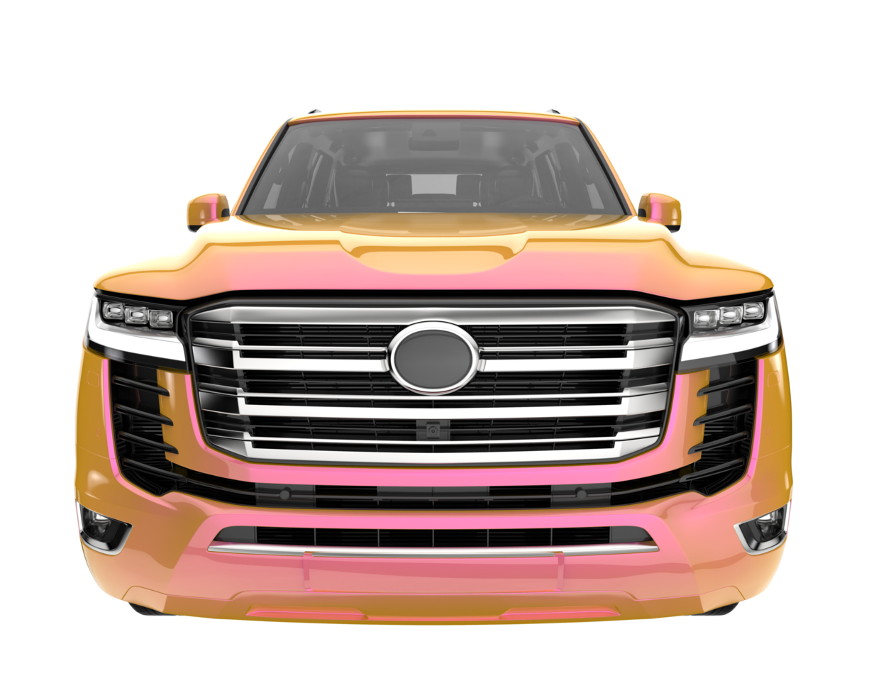 Realistic SUV isolated on transparent background. 3d rendering - illustration png