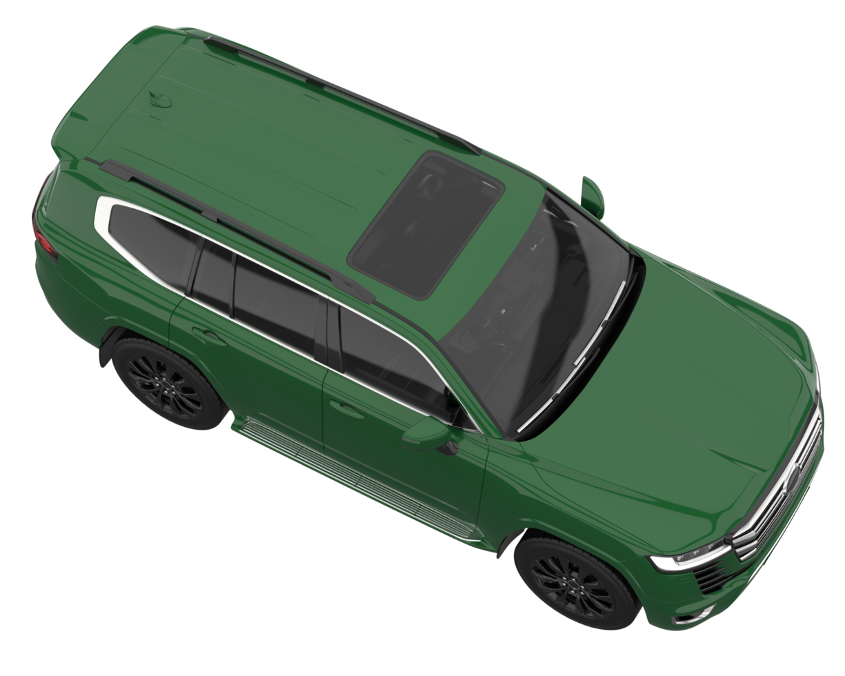 Realistic SUV isolated on transparent background. 3d rendering - illustration png
