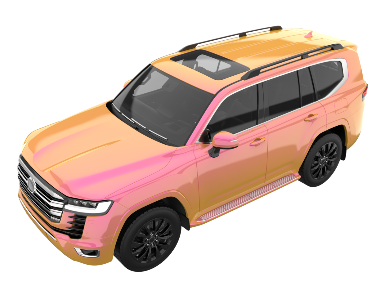 Realistic SUV isolated on transparent background. 3d rendering - illustration png