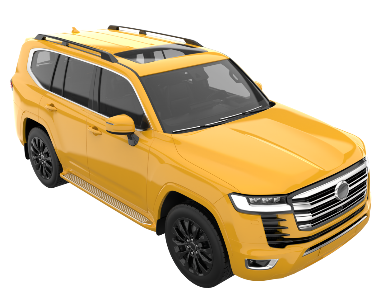 Realistic SUV isolated on transparent background. 3d rendering - illustration png