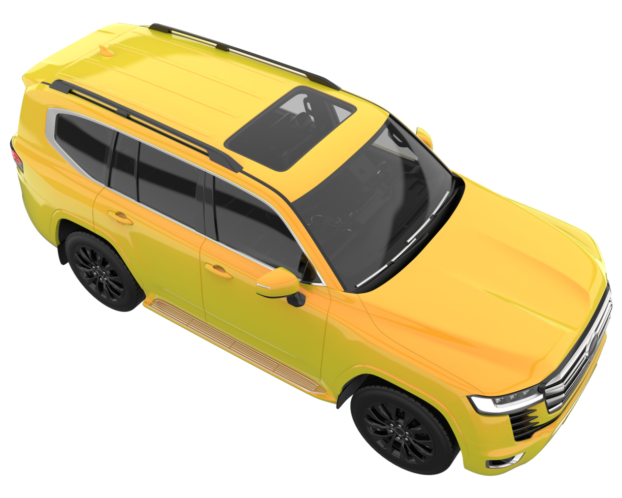 Realistic SUV isolated on transparent background. 3d rendering - illustration png