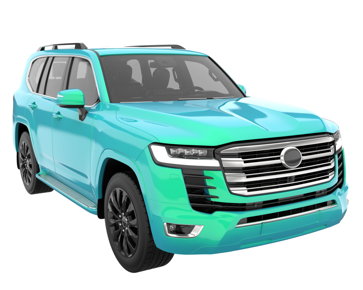 Realistic SUV isolated on transparent background. 3d rendering - illustration png