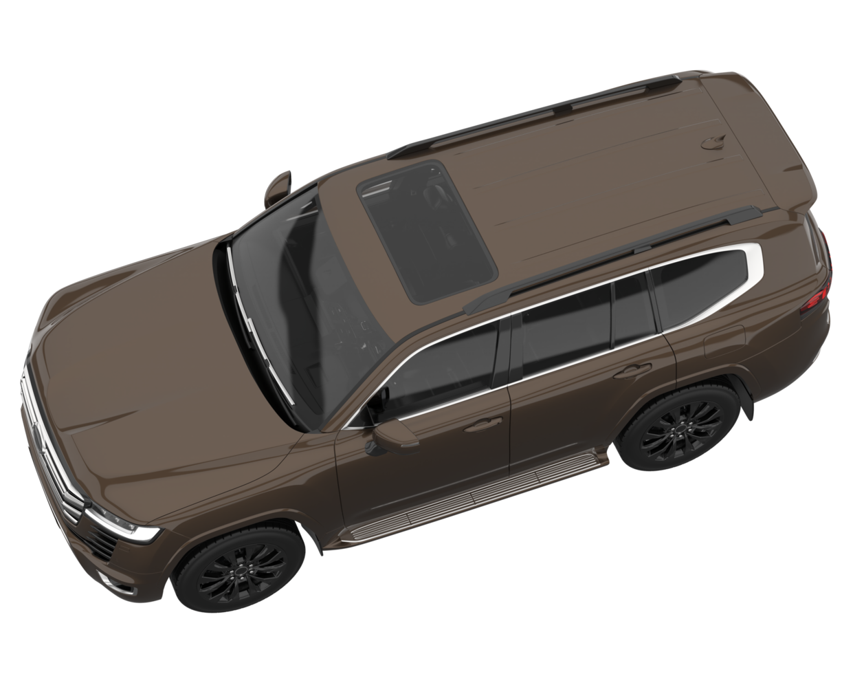 Realistic SUV isolated on transparent background. 3d rendering - illustration png