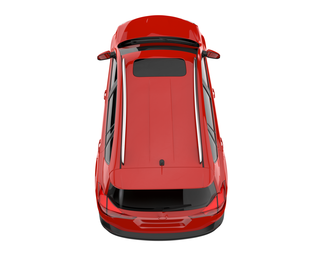 Realistic SUV isolated on transparent background. 3d rendering - illustration png