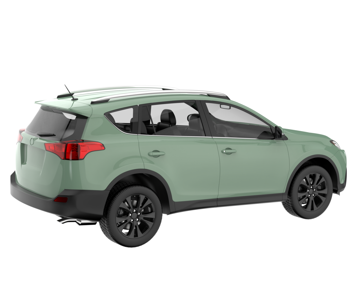 Realistic SUV isolated on transparent background. 3d rendering - illustration png