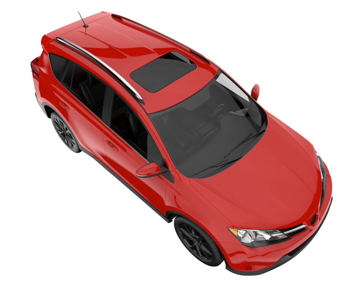 Realistic SUV isolated on transparent background. 3d rendering - illustration png