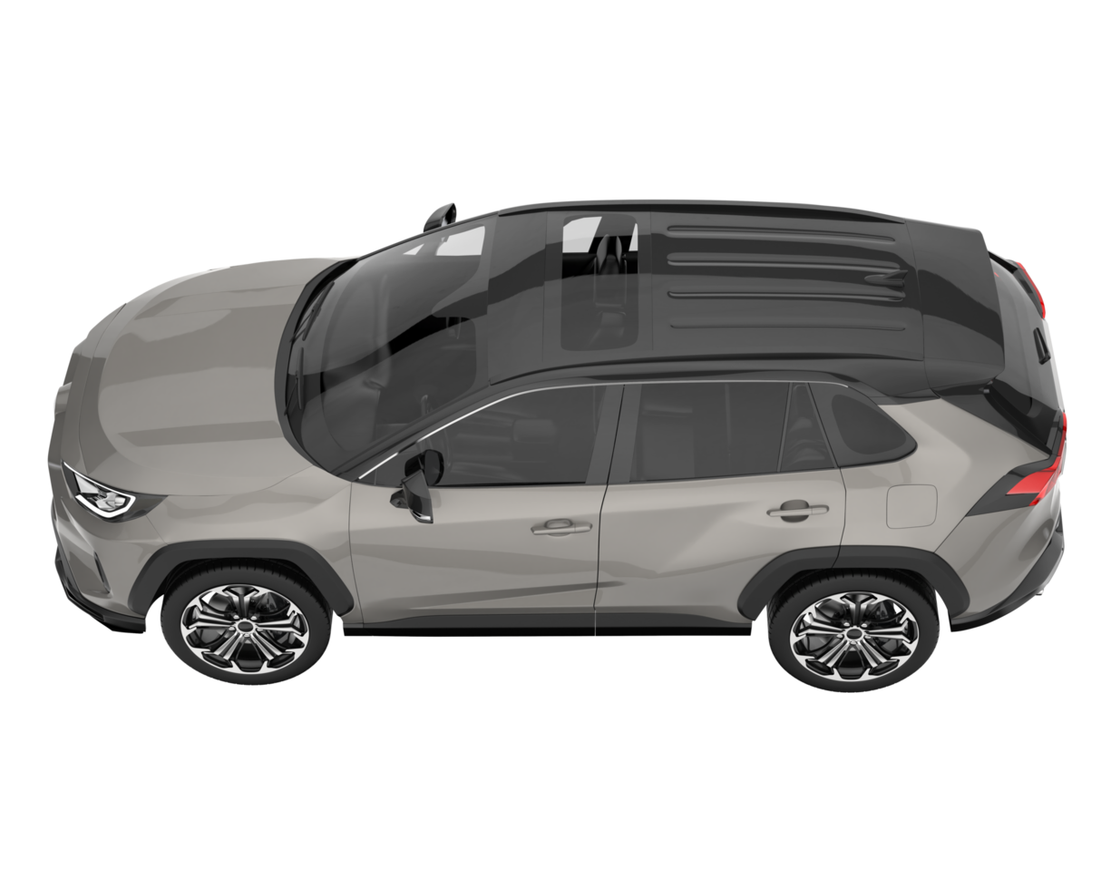 Realistic SUV isolated on transparent background. 3d rendering - illustration png