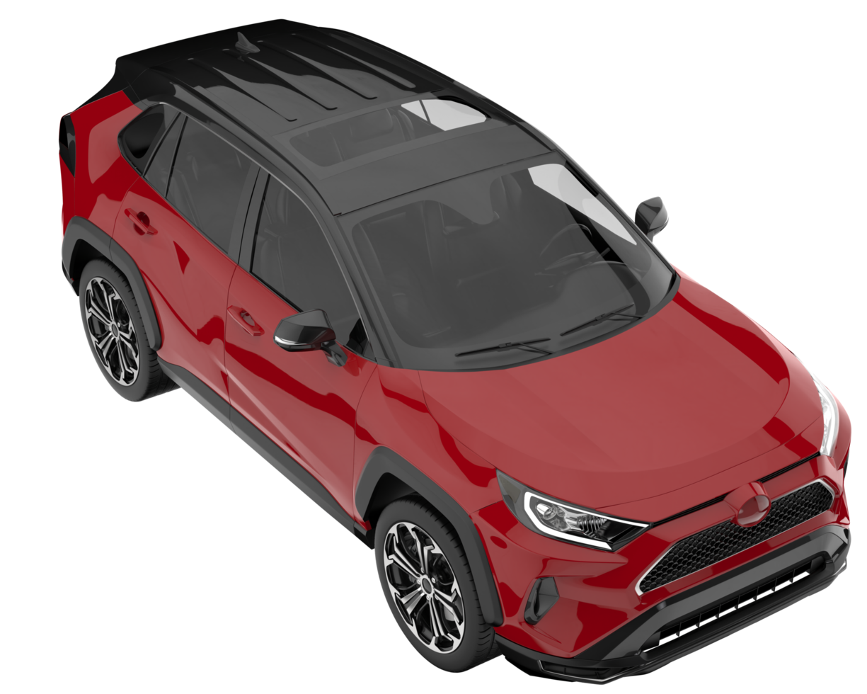 Realistic SUV isolated on transparent background. 3d rendering - illustration png