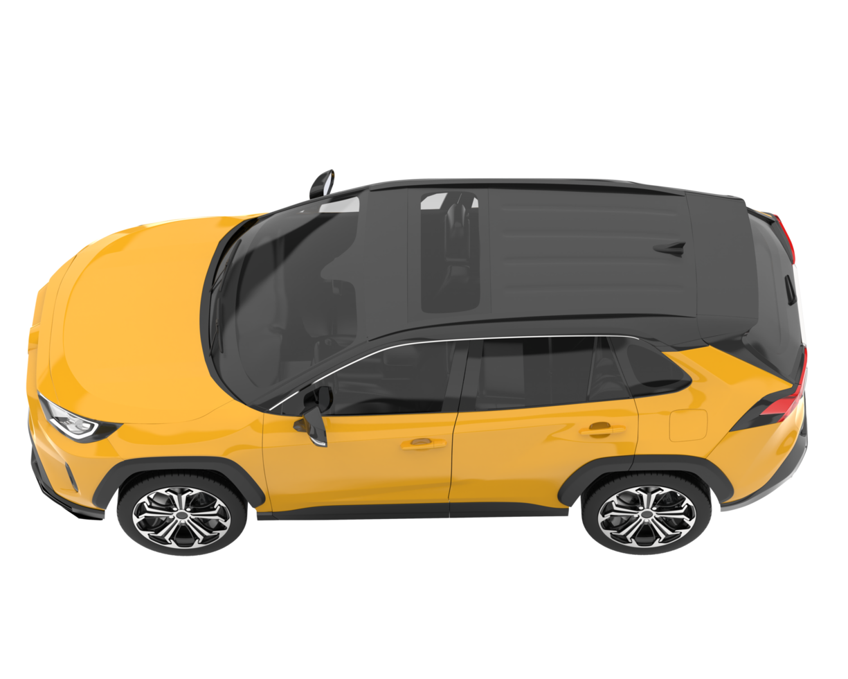 Sport car isolated on transparent background. 3d rendering - illustration png
