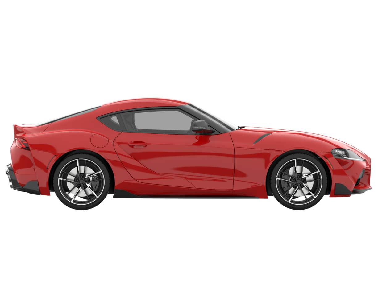 Sport car isolated on transparent background. 3d rendering - illustration png
