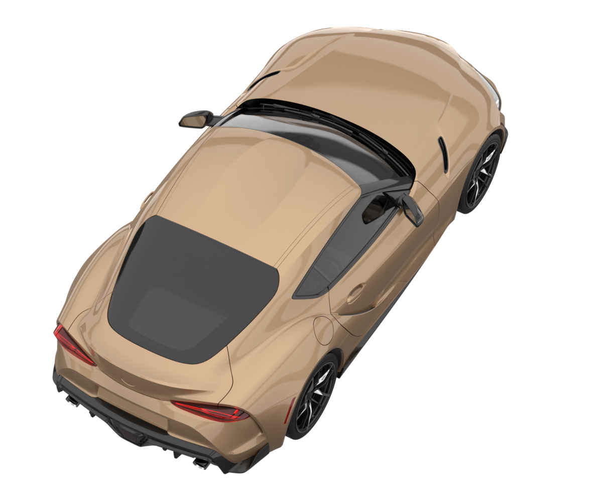 Sport car isolated on transparent background. 3d rendering - illustration png