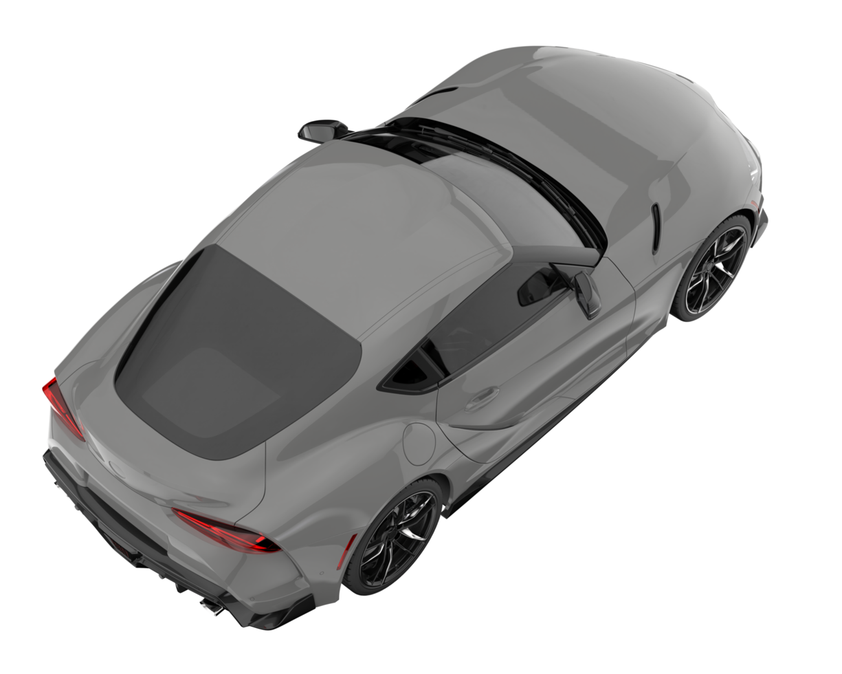 voiture de sport isolée sur fond transparent. rendu 3d - illustration png