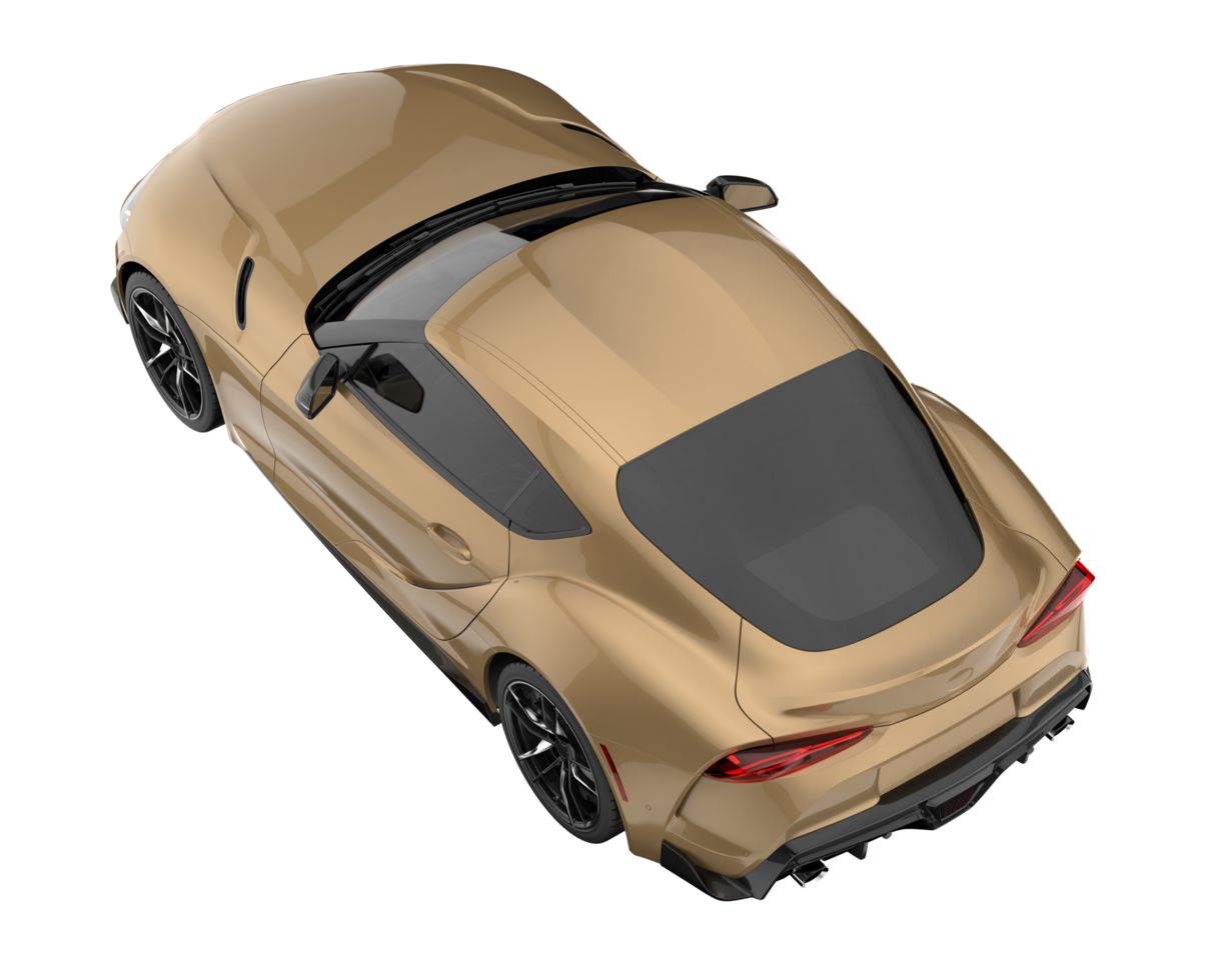 Sport car isolated on transparent background. 3d rendering - illustration png