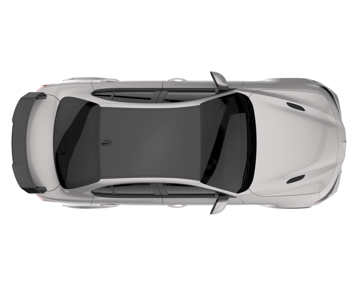 voiture de sport isolée sur fond transparent. rendu 3d - illustration png