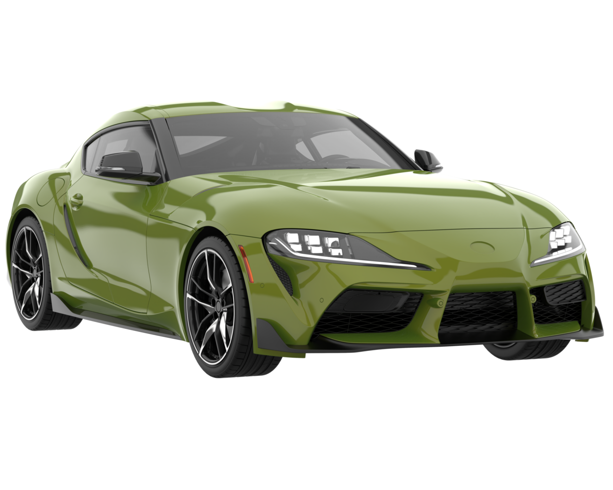 Sport car isolated on transparent background. 3d rendering - illustration png
