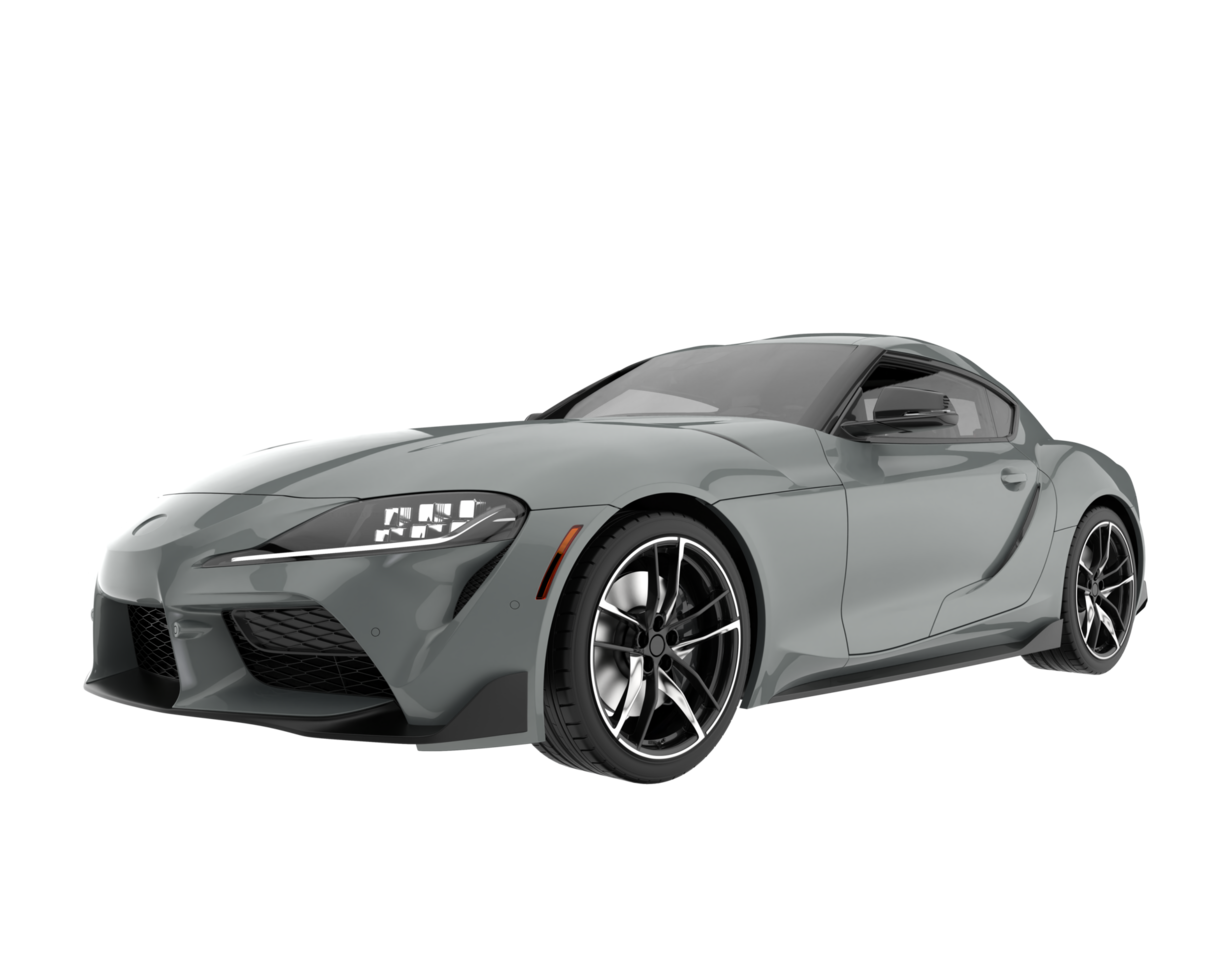 Sport car isolated on transparent background. 3d rendering - illustration png