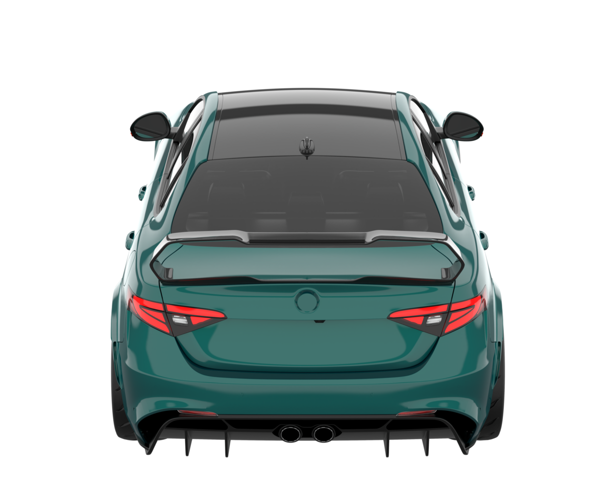 Sport car isolated on transparent background. 3d rendering - illustration png